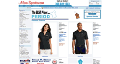 Desktop Screenshot of alinasportswear.com